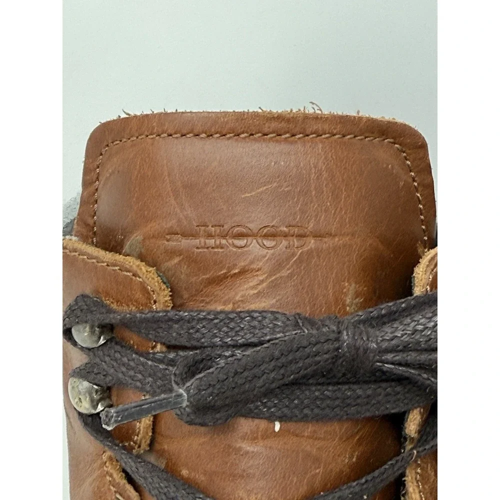 HOOD Rubber Co. Concord Leather Waterproof Hiking‎ Boots Vibram Sole Men's 9.5